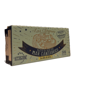  Le Acciughine - Filetti di Alici del Mar Cantabrico Las Sirenas Selezione Oro - 50g